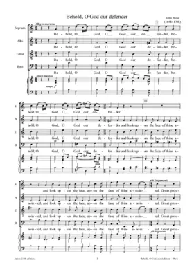 Behold, O God our defender