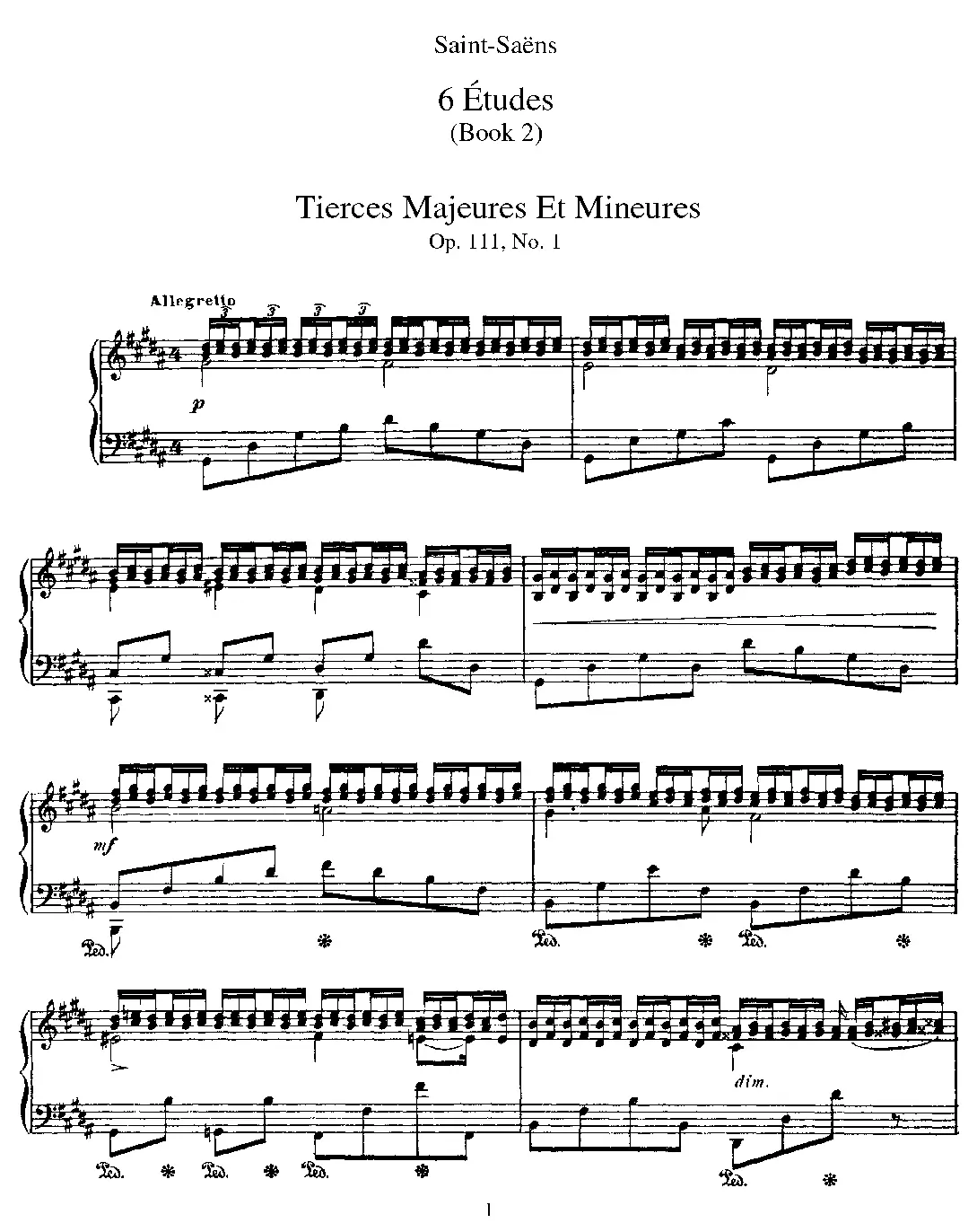 6 Etudes - Page 1