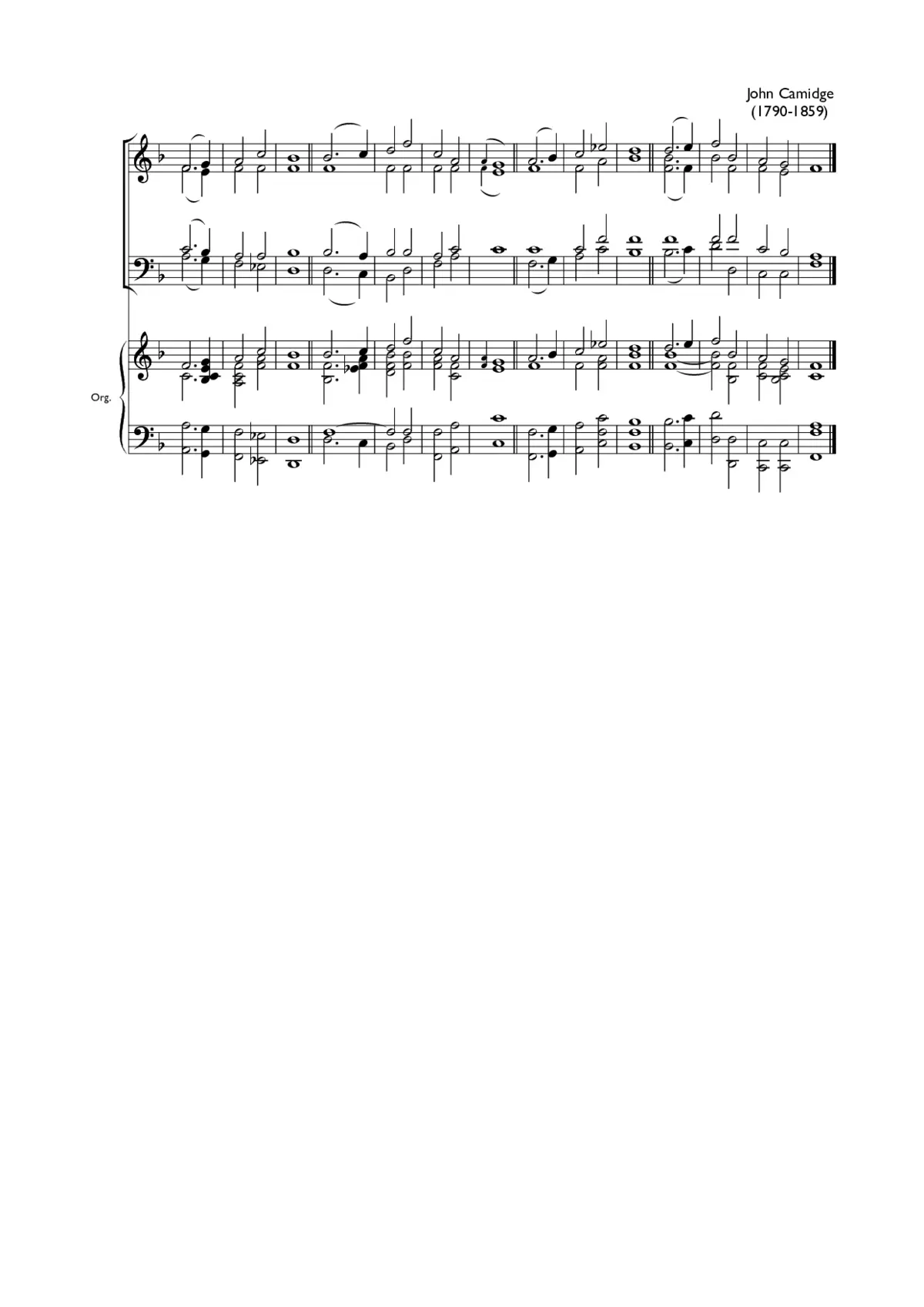 Double chant in F major IV - Page 1