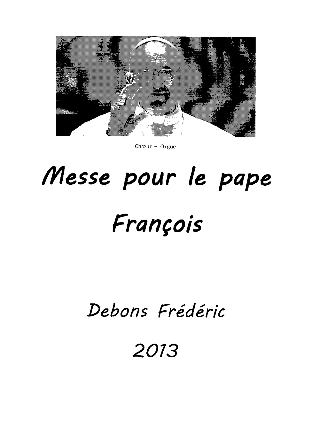 Messe pour le pape François - Page 1