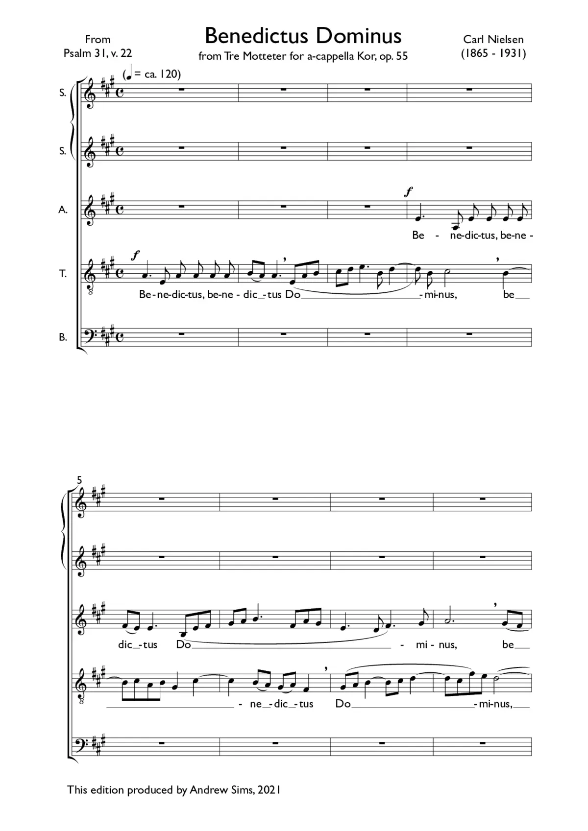 Benedictus Dominus - Page 1