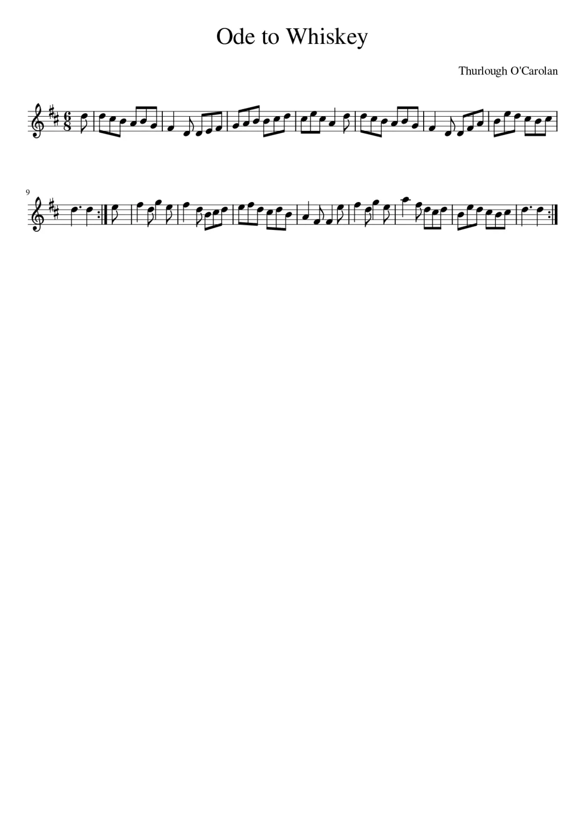 Ode To Whiskey - Page 1