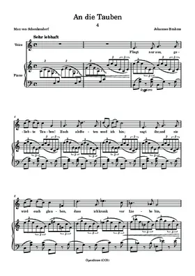 An die Tauben