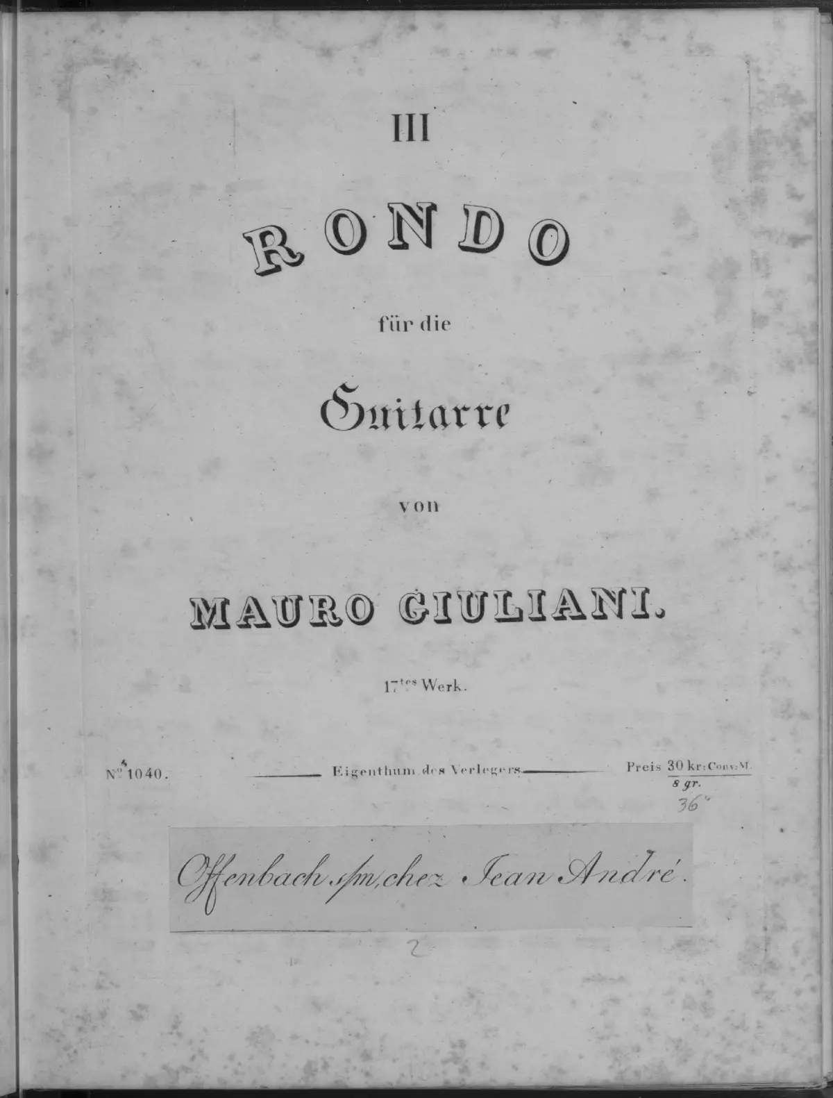3 Rondos, Op.17 - Page 1