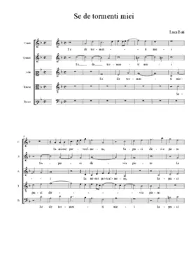 Se de tormenti miei