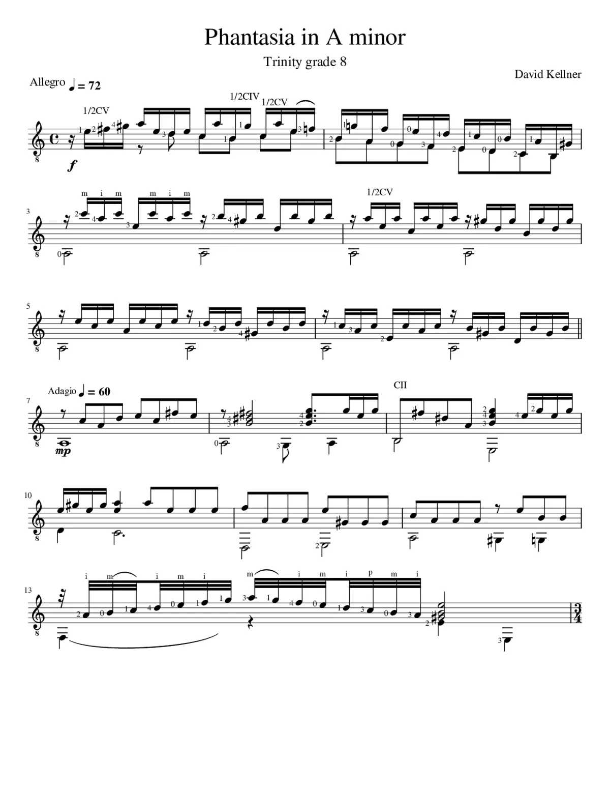 Phantasia in A minor - Page 1