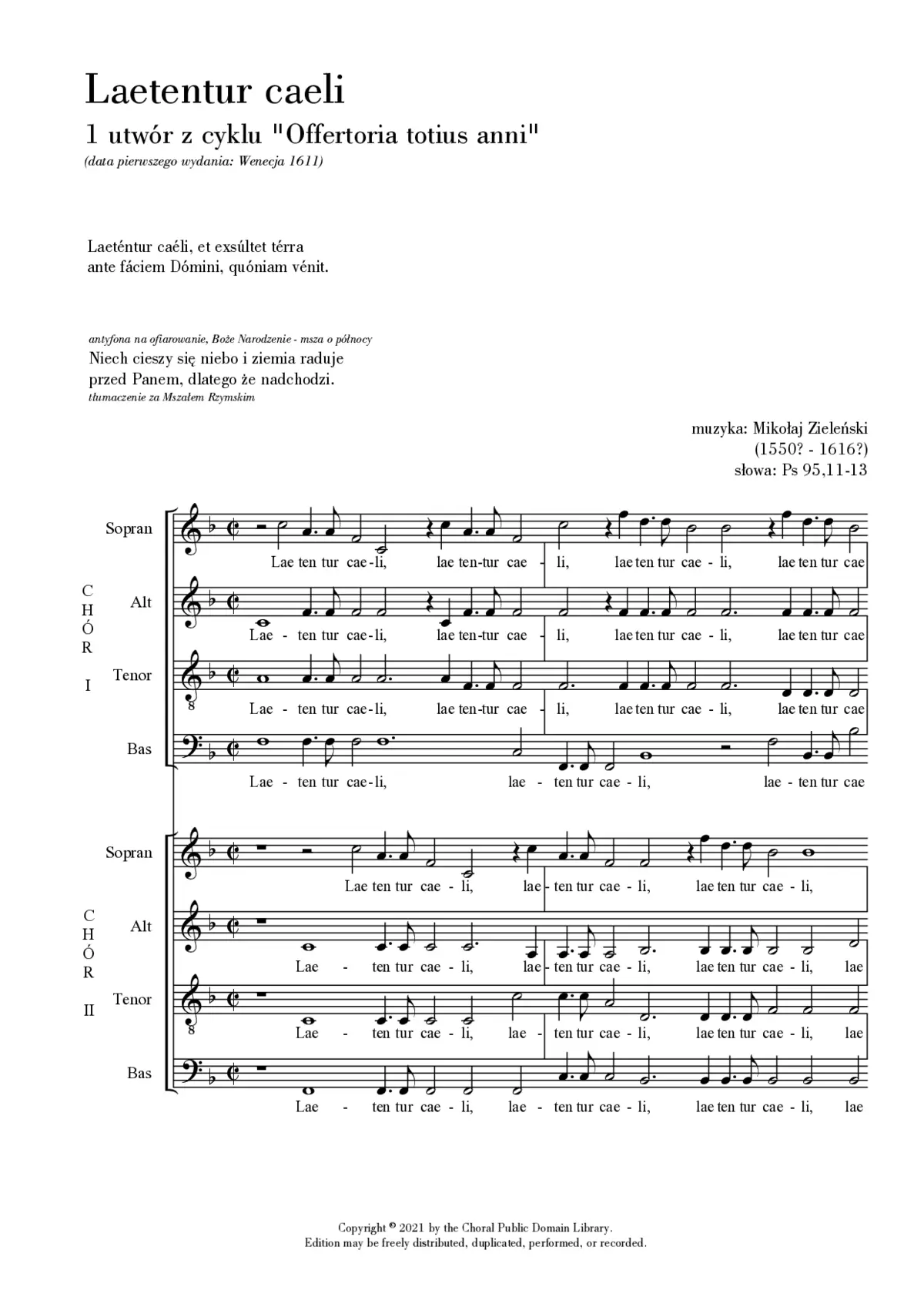 Laetentur Caeli - Page 1