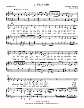 Feuerfarb, Op. 52 No. 2
