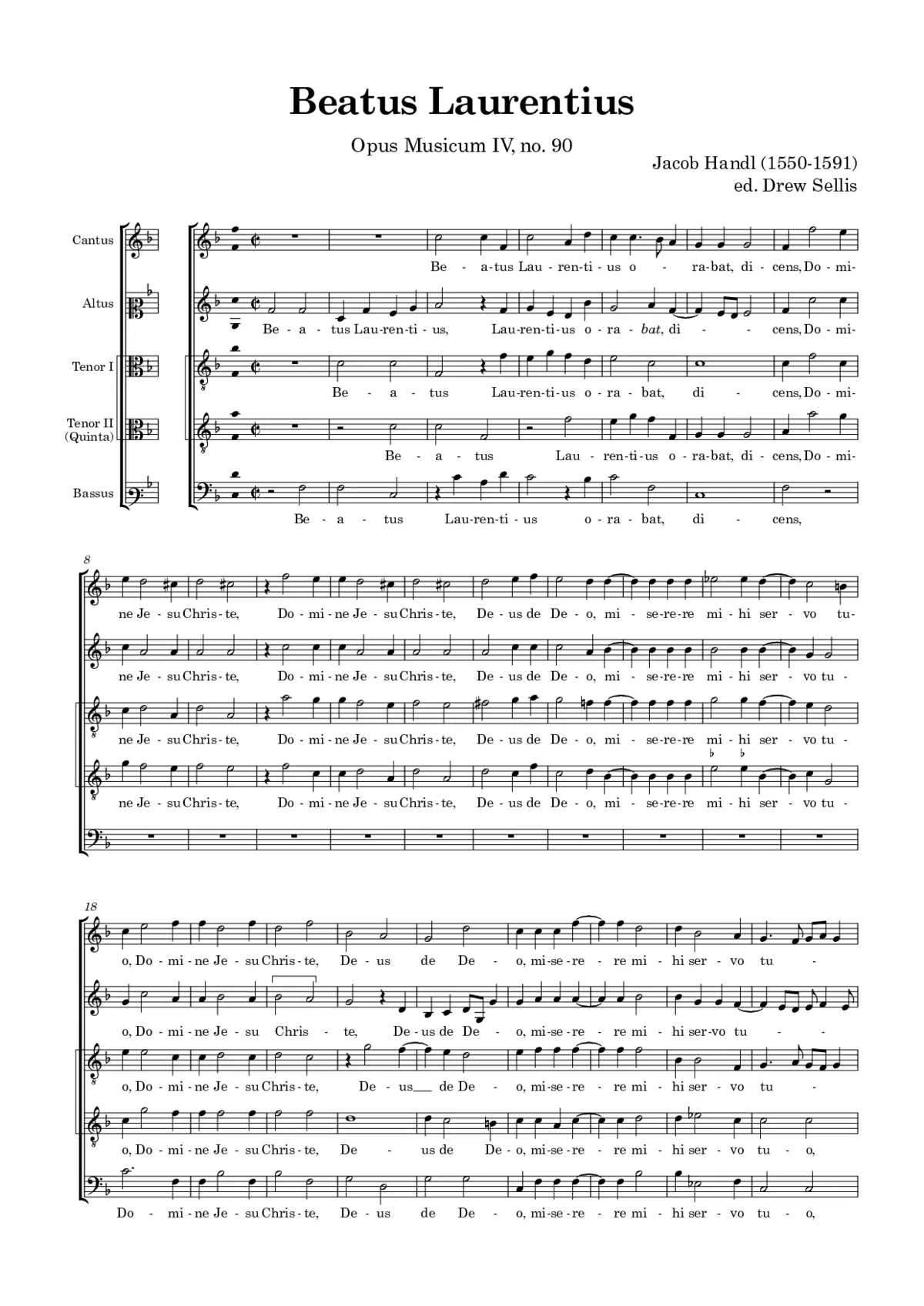 Beatus Laurentius - Page 1