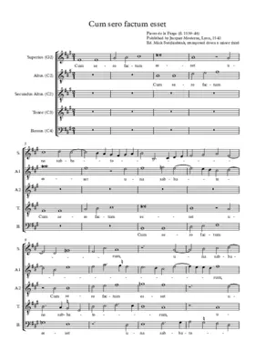 Cum sero factum esset