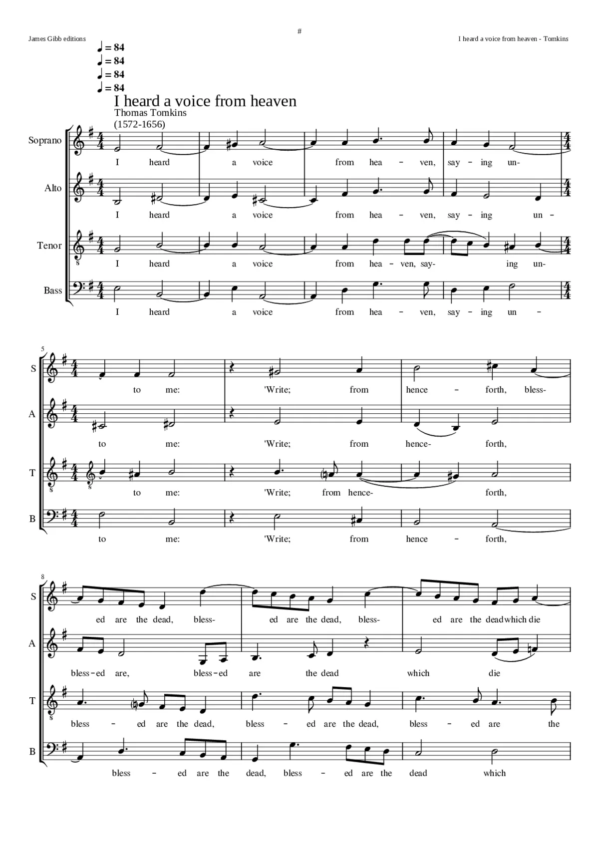 I heard a voice from heaven - Page 1