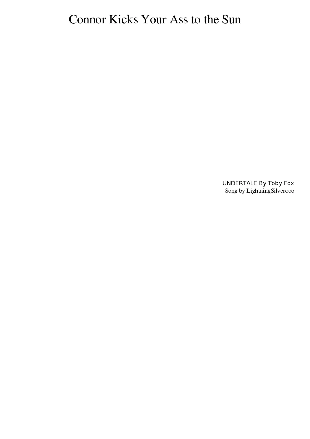 Undertale - Page 1