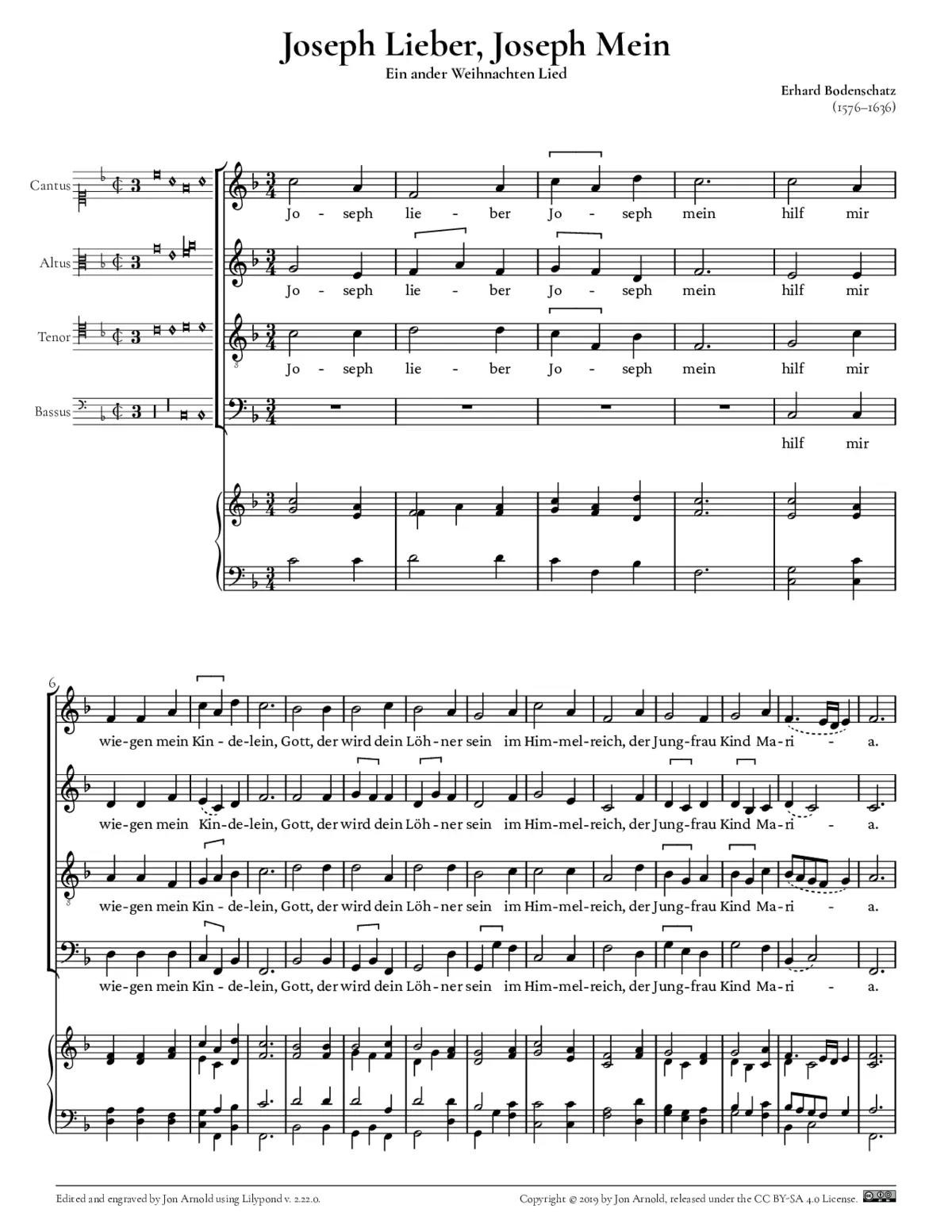 Joseph, lieber Joseph mein - Page 1