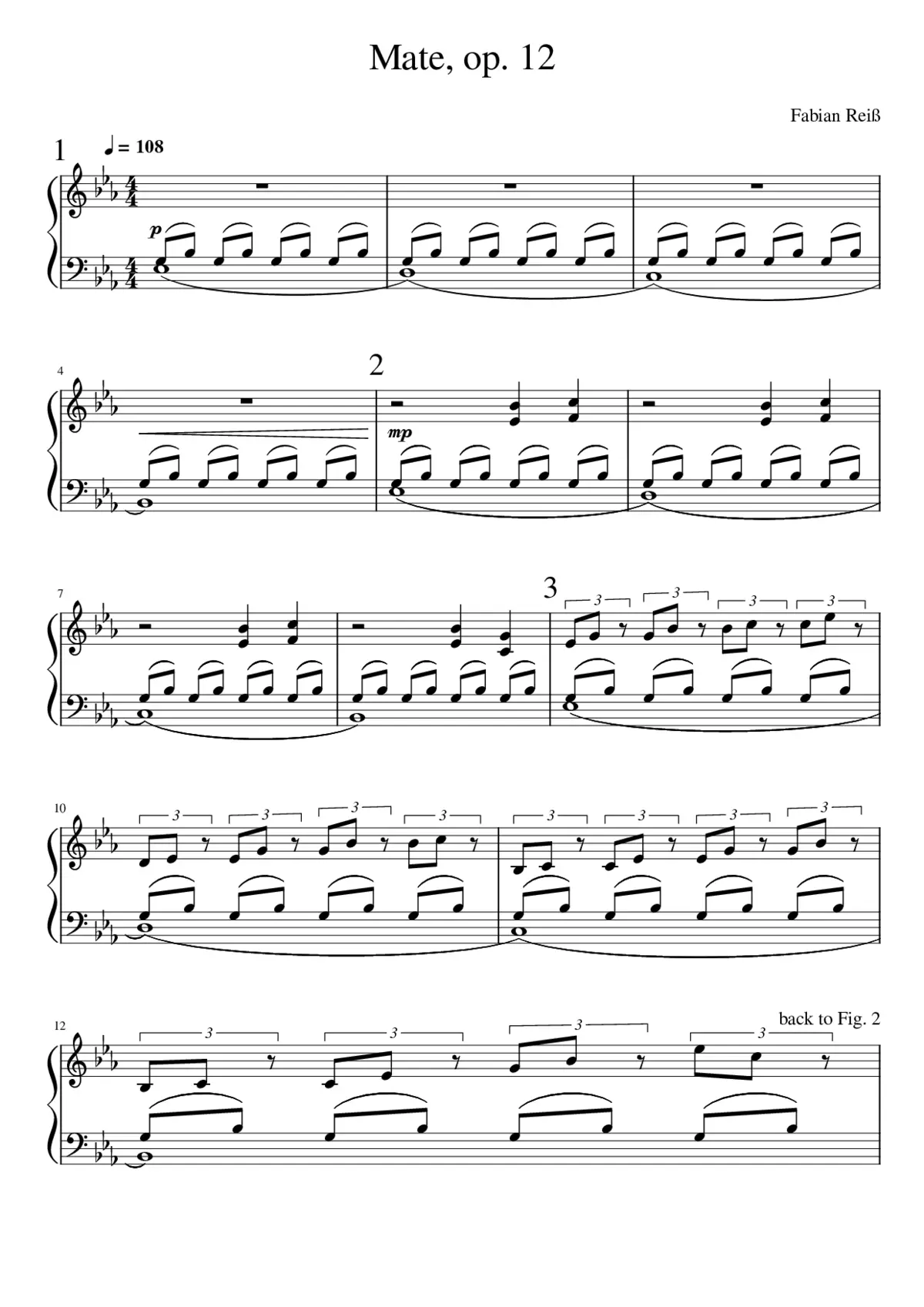 Mate op. 12 - Page 1