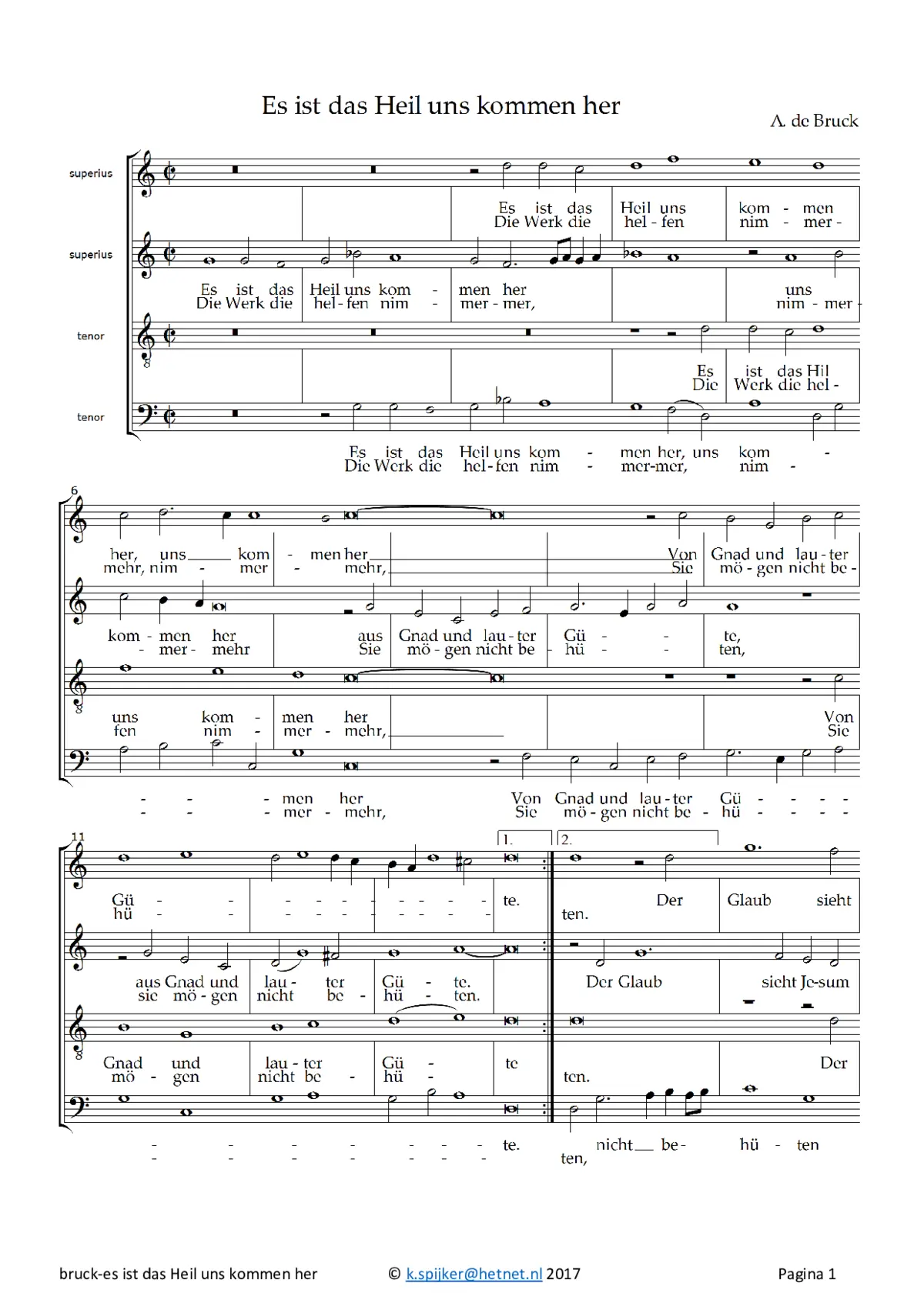 Es ist das Heil - Page 1