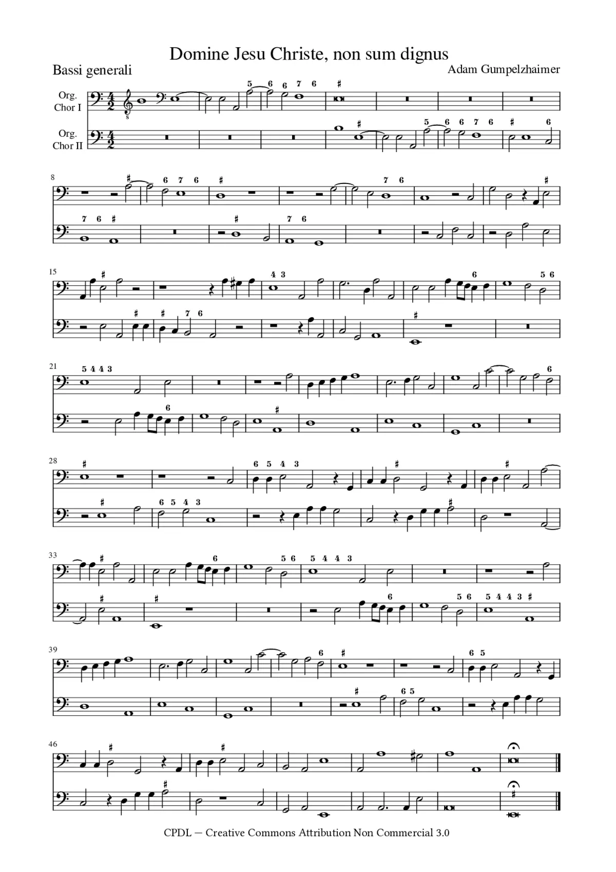 Domine Iesu Christe non sum dignus - Page 1