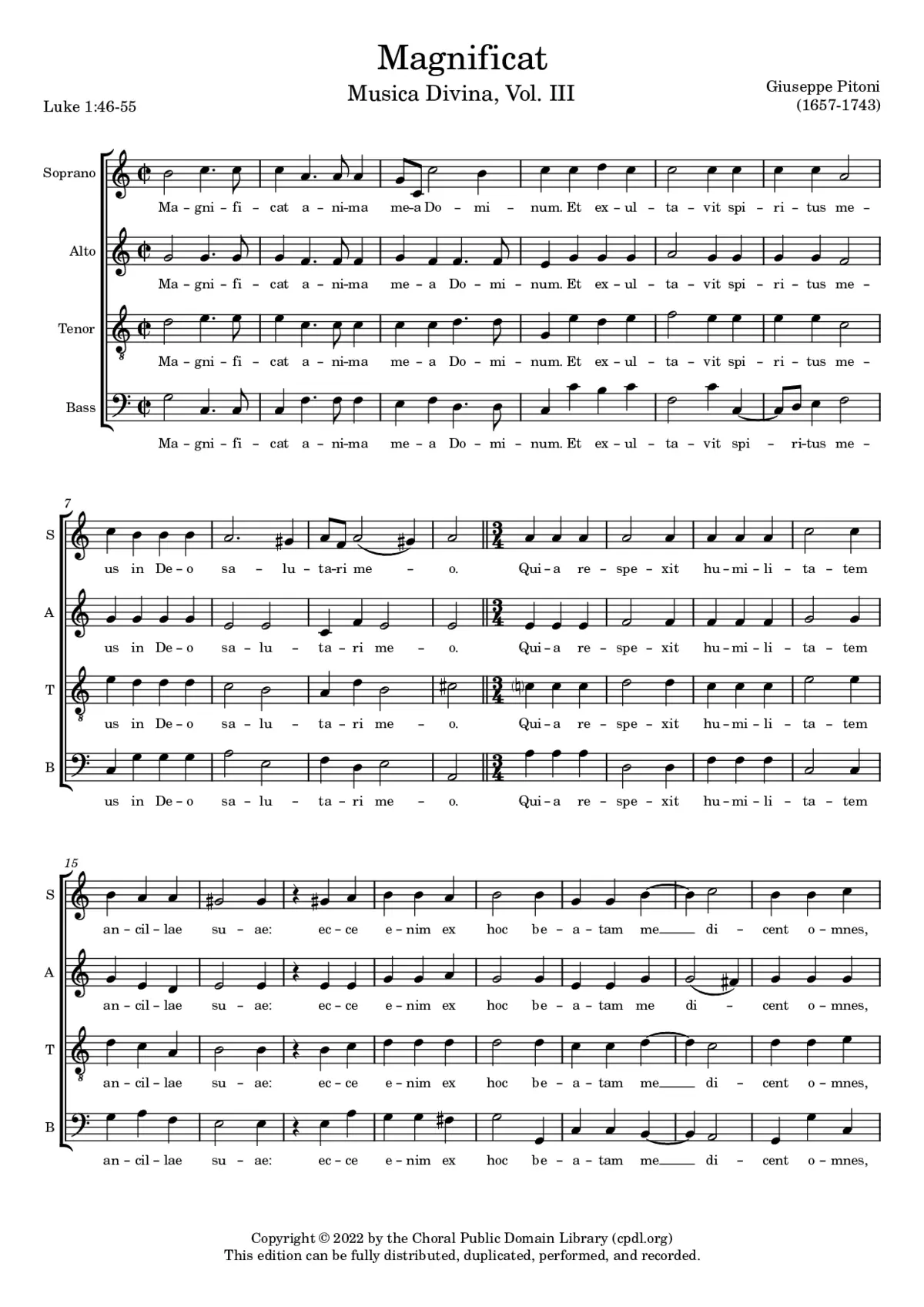 Magnificat - Page 1