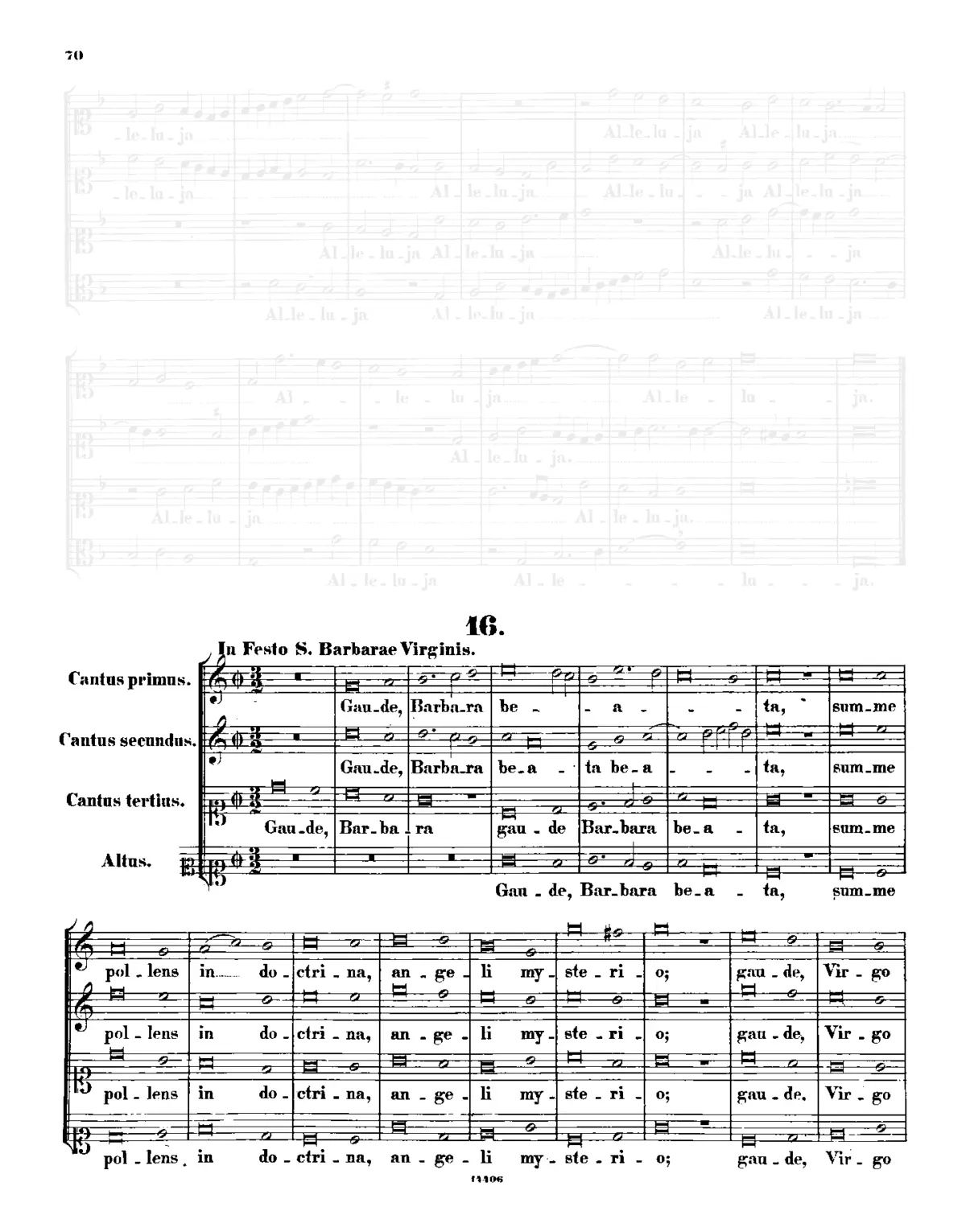 Gaude Barbara beata - Page 1