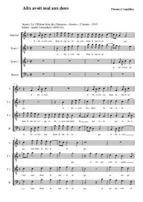 Alix avoit mal aux dens