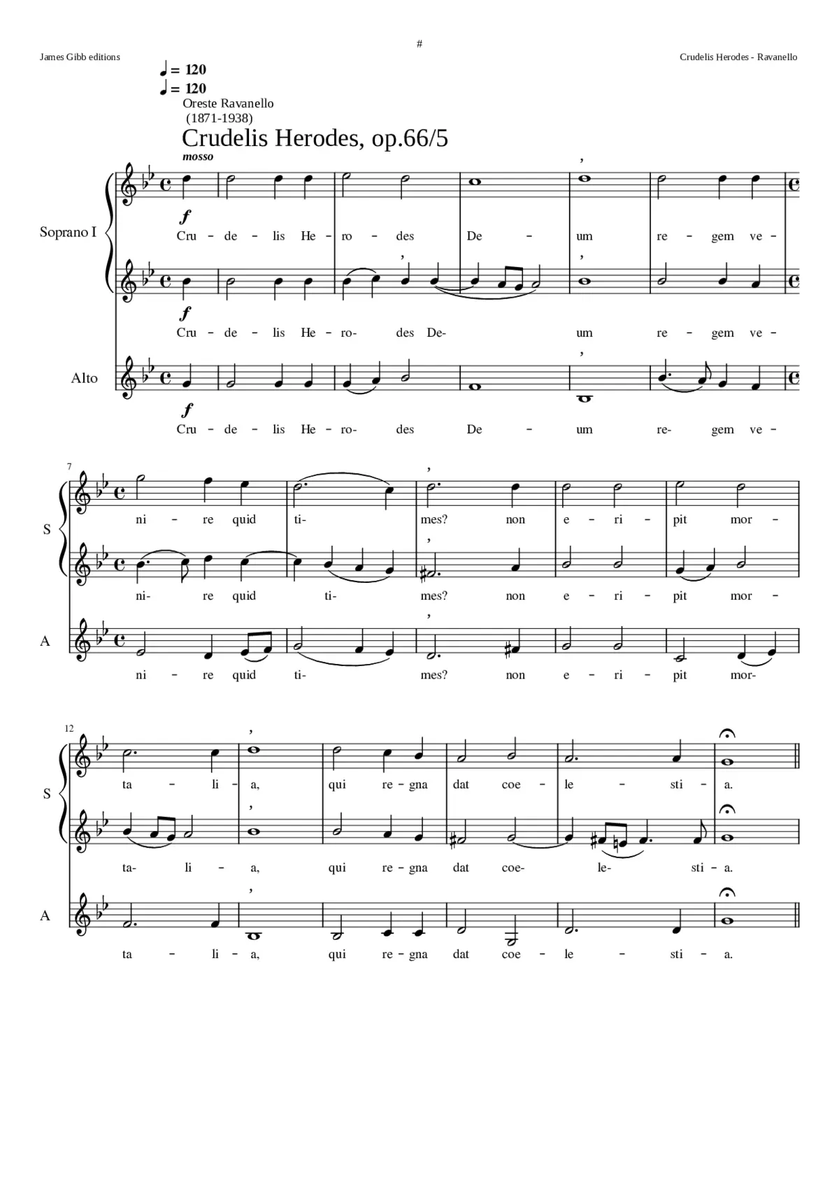 Crudelis Herodes op.66/5 - Page 1