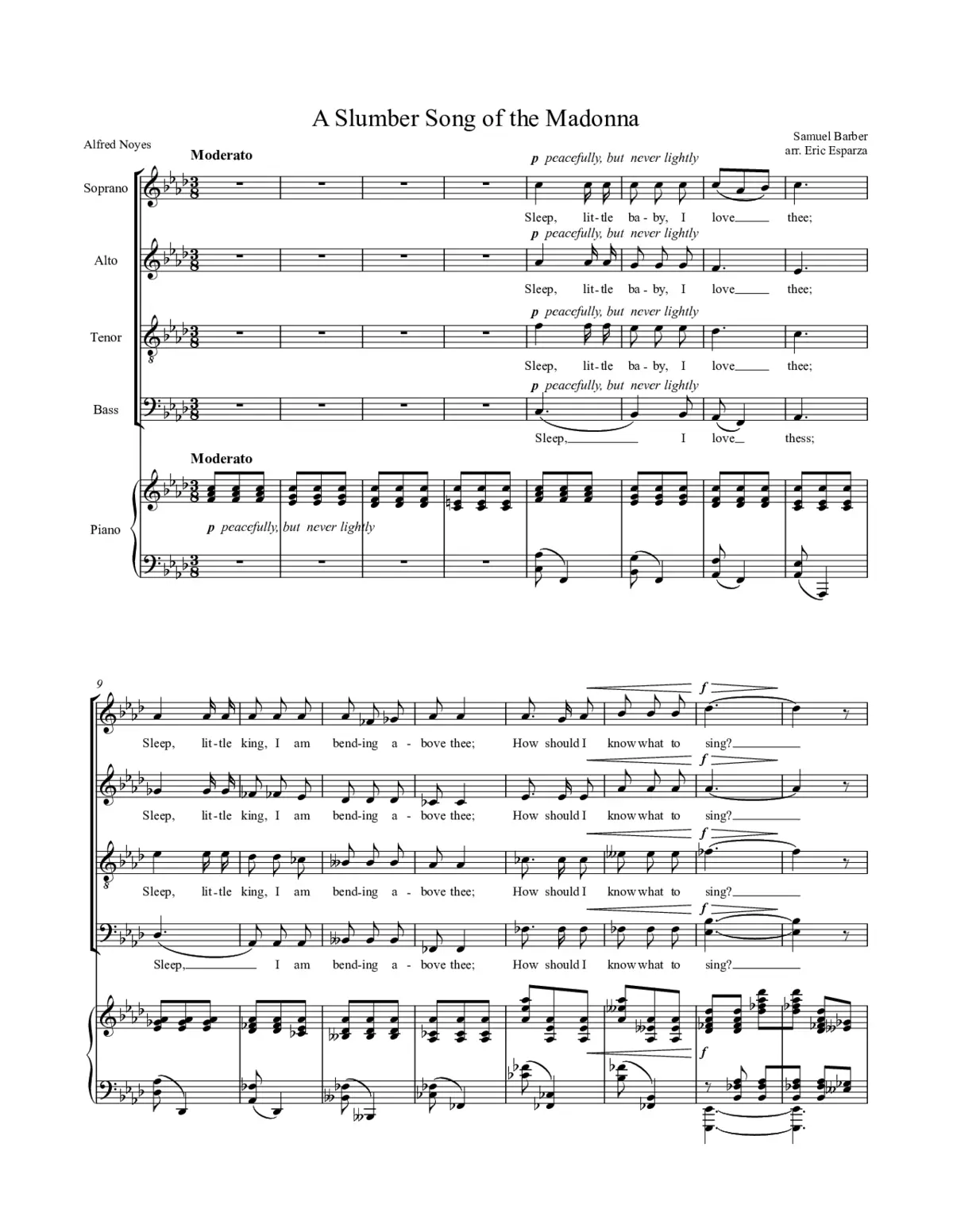 A Slumber Song of the Madonna - Page 1