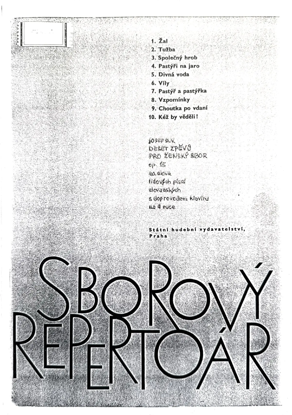 10 Zpěvů (10 Songs) - Page 1