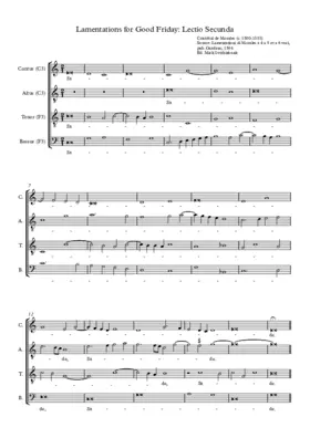 Lamentations for Good Friday, Lesson 2