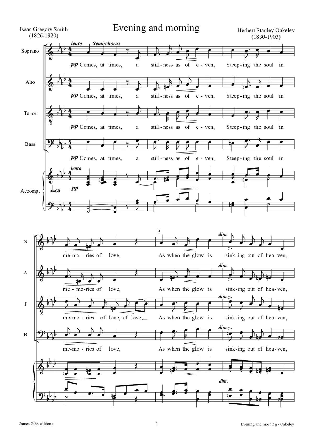 Evening and morning - Page 1