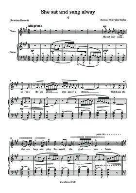 She sat and sang alway