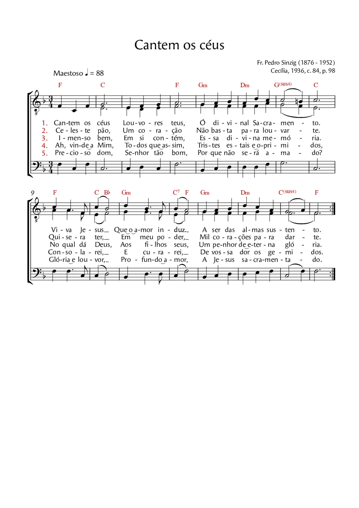 Cantem os céus - Page 1