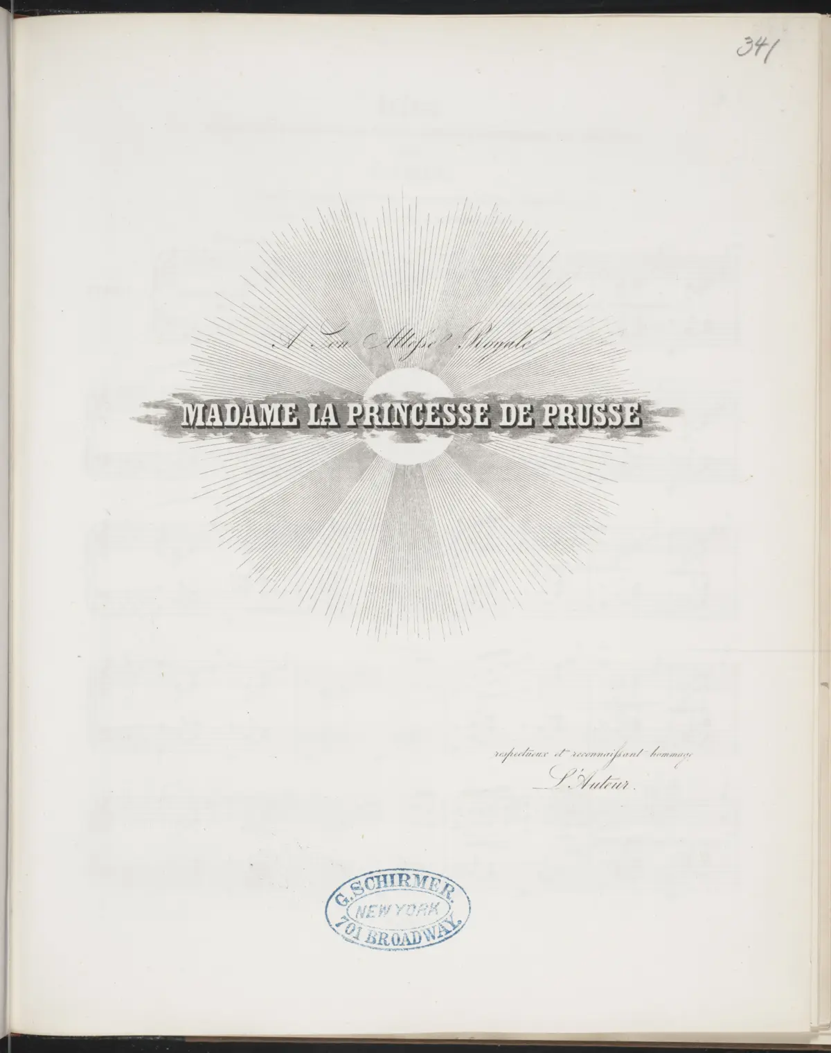 Élégie sur des motifs du Prince Louis Ferdinand de Prusse - Page 1
