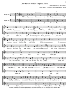 Christe der du bist Tag und Licht a 2