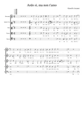 Ardo sì ma non t'amo (Ascanio's other setting may be found here.)