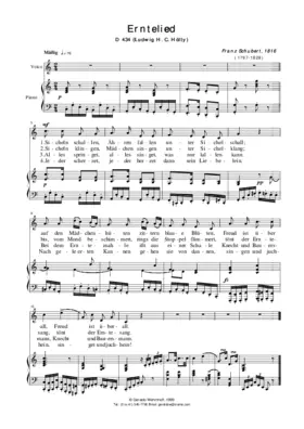 Erntelied, D 434