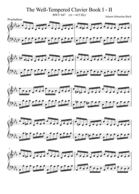 Prelude and Fugue in C minor BWV 847