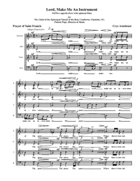 Lord, make me an instrument (Prayer of St. Francis)