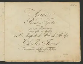 15 Variations on an Ariette in A major