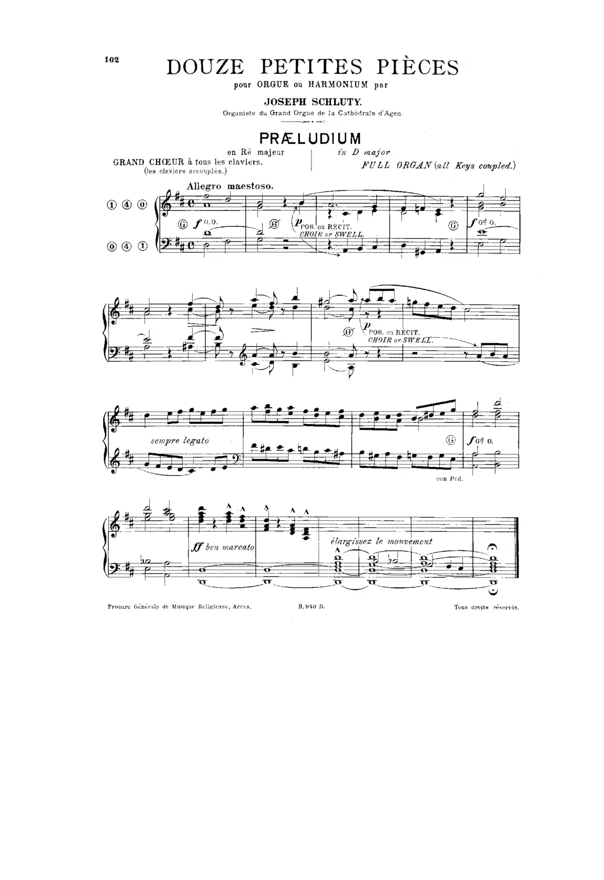 Douze petites pièces pour orgue ou harmonium - Page 1