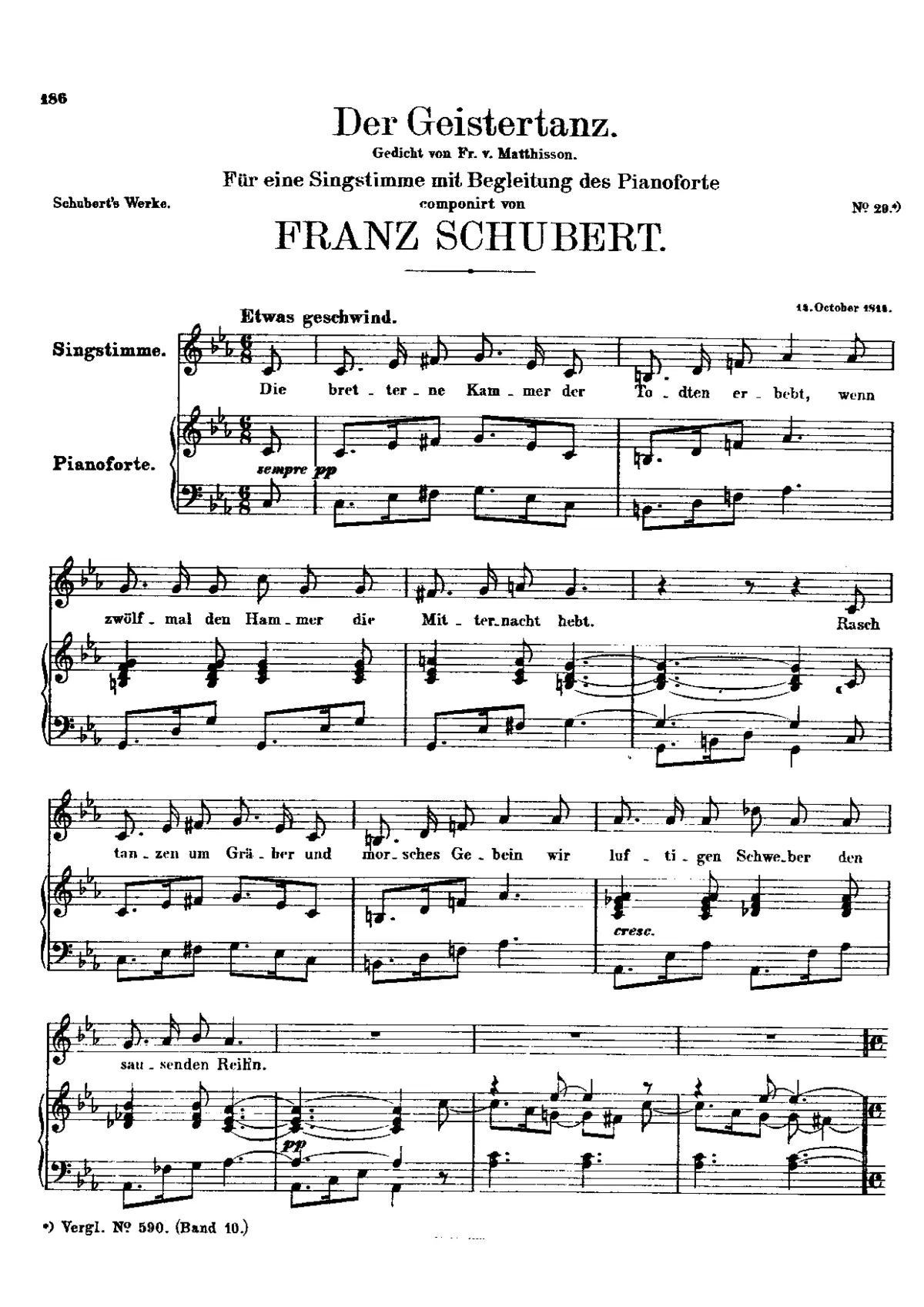 Der Geistertanz, D.116 - Page 1