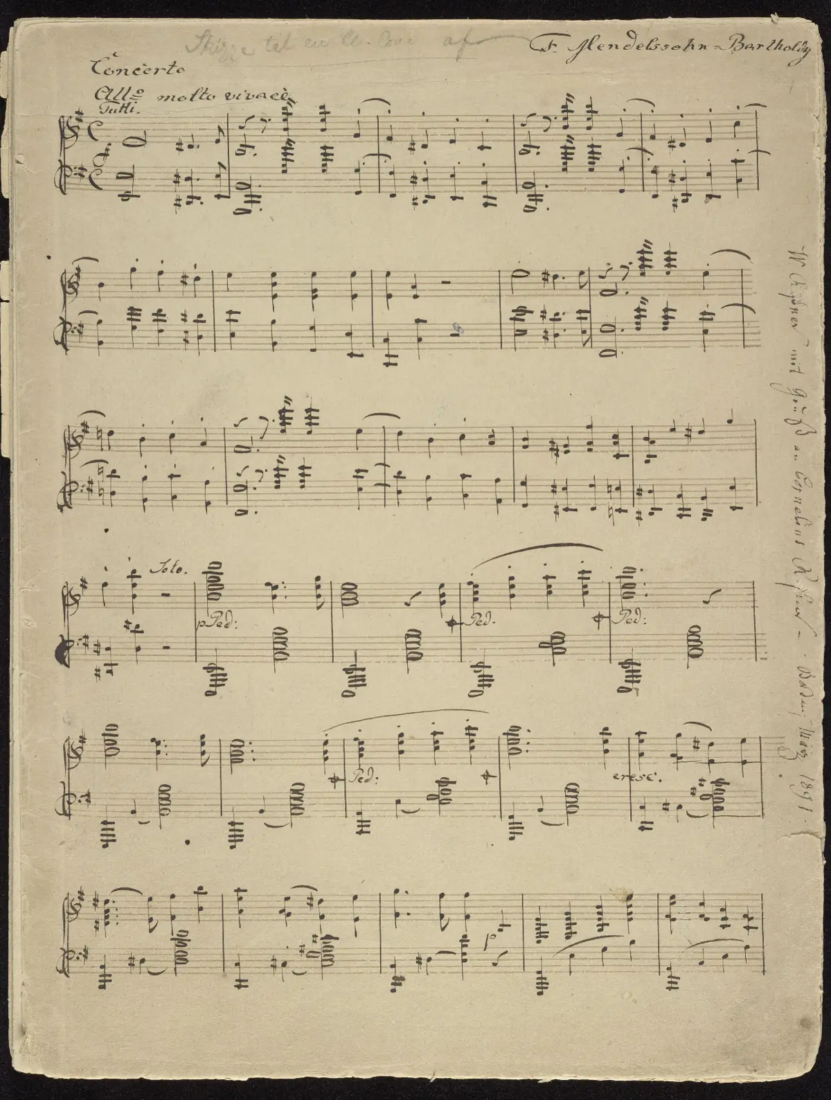 Piano Concerto in E minor - Page 1