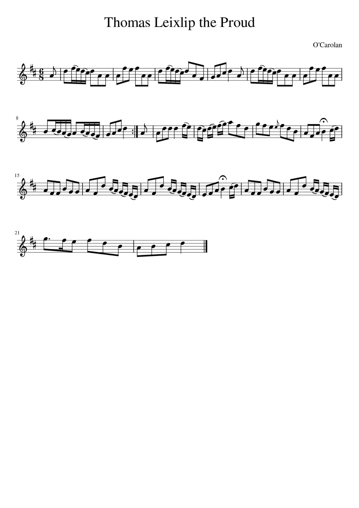 Thomas Leixlip The Proud - Page 1