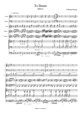 Te Deum, MH 415