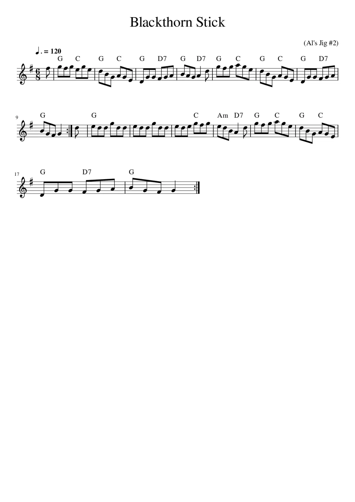 The Blackthorn Stick - Page 1