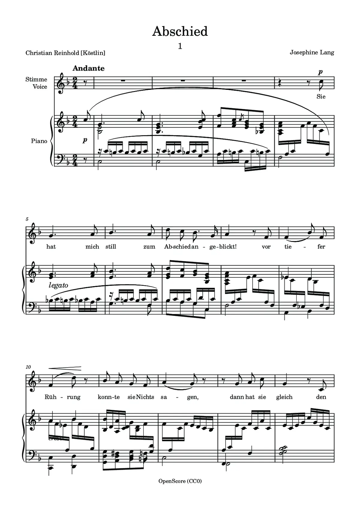 Abschied - Page 1