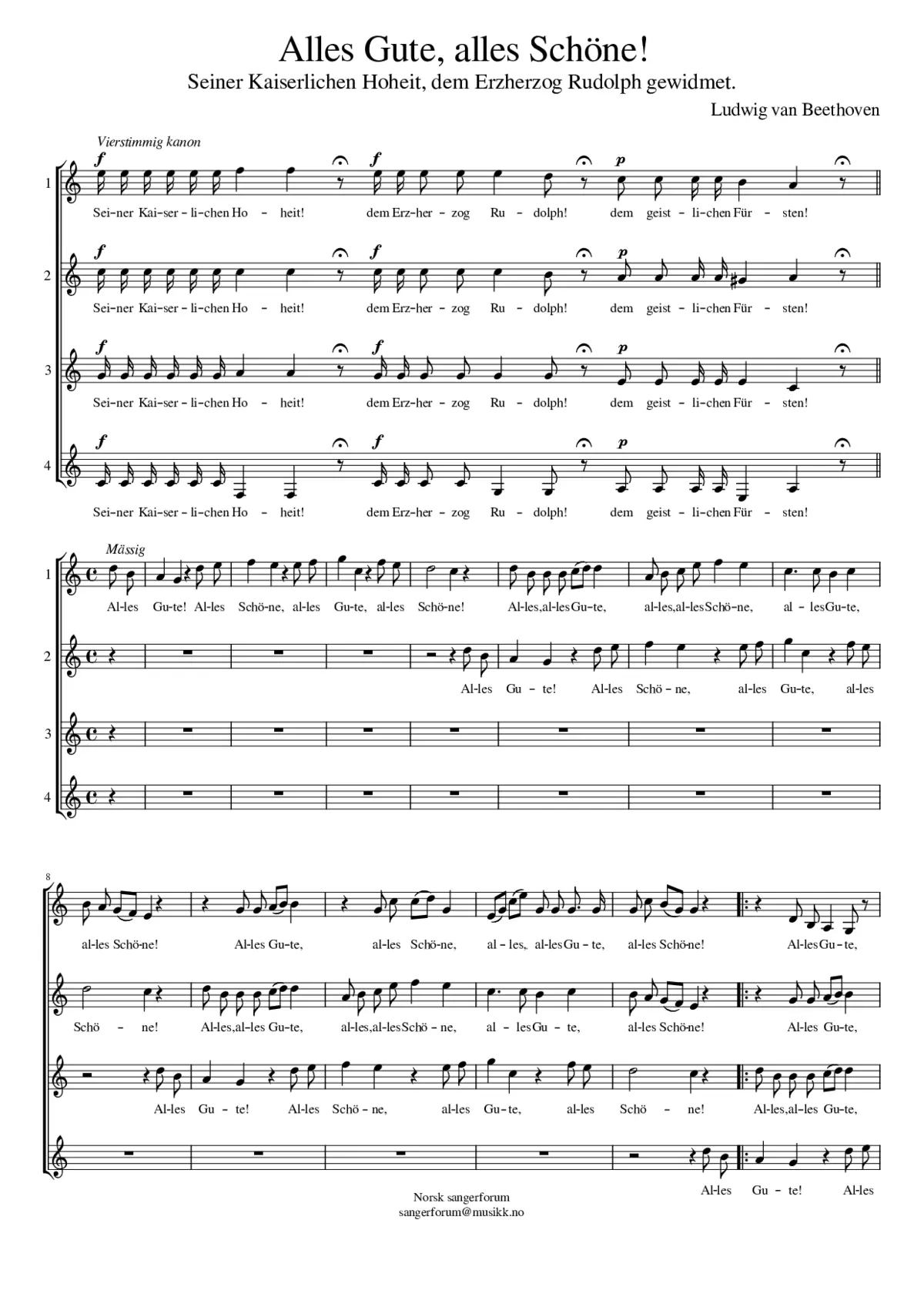 Alles Gute alles Schöne! - Page 1