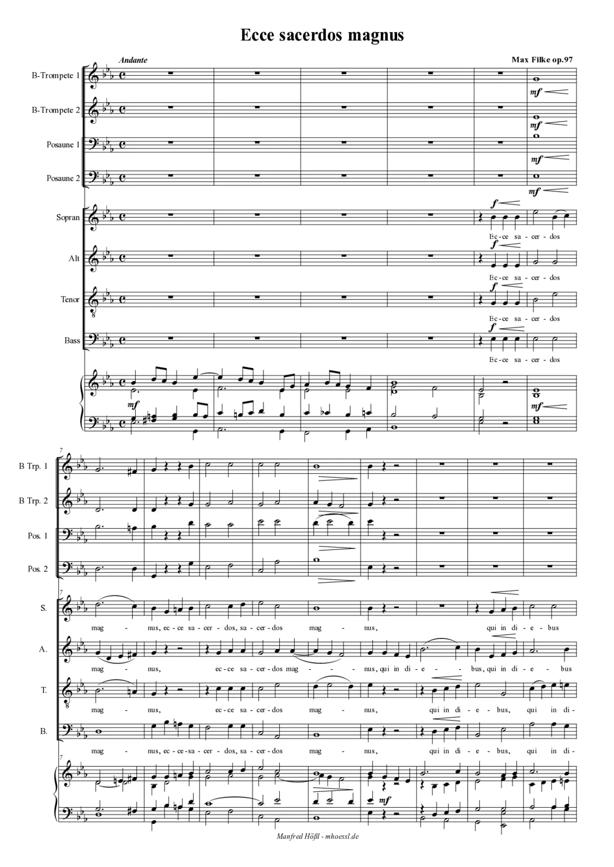 Ecce sacerdos - Page 1