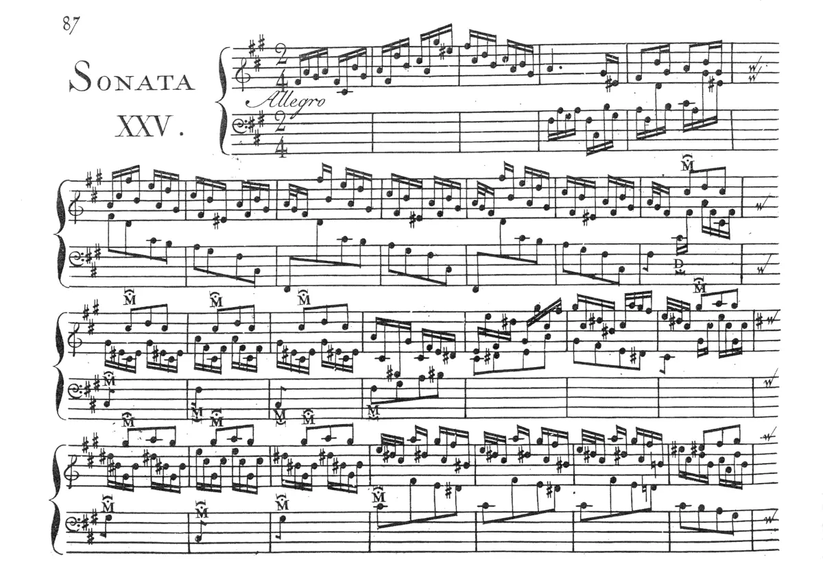 Keyboard Sonata in F-sharp minor - Page 1