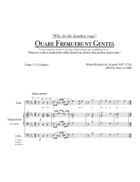 Quare fremuerunt gentes, S.70