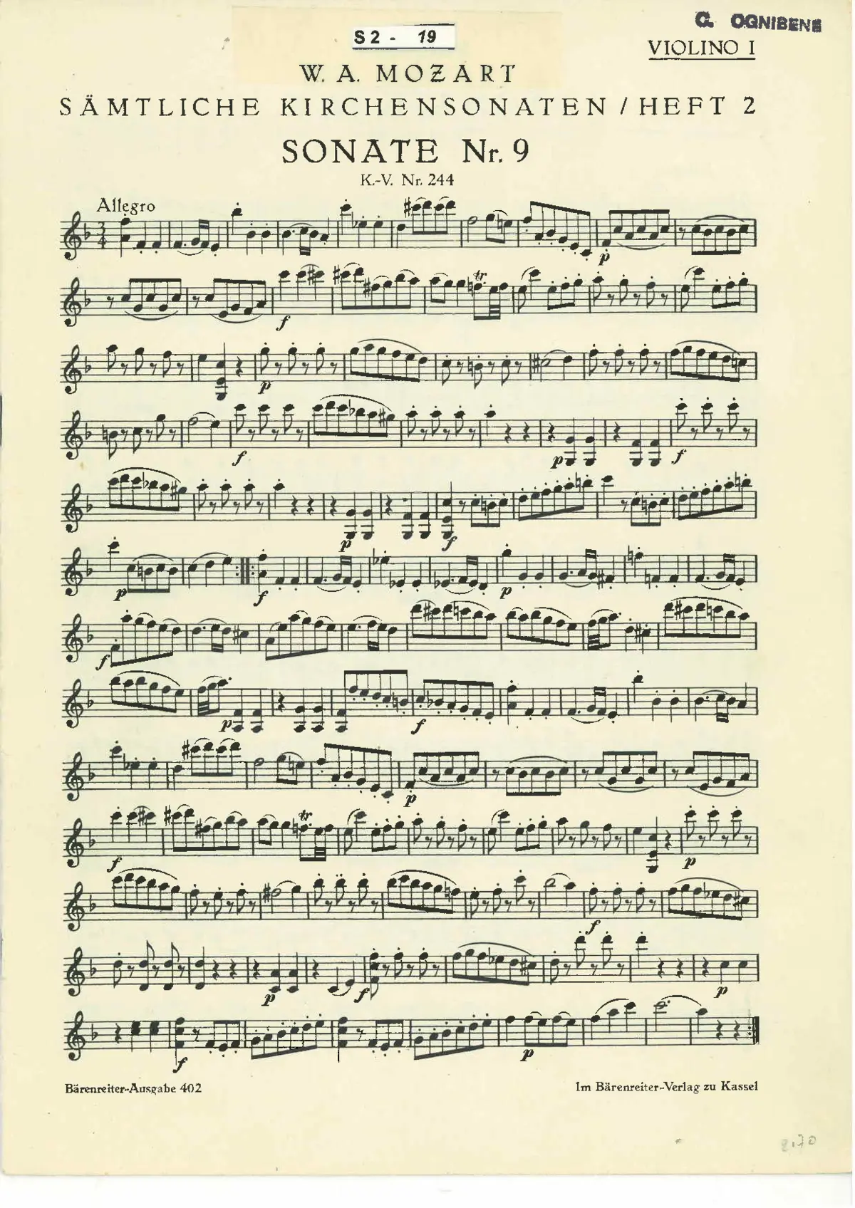 Church Sonata - Page 1