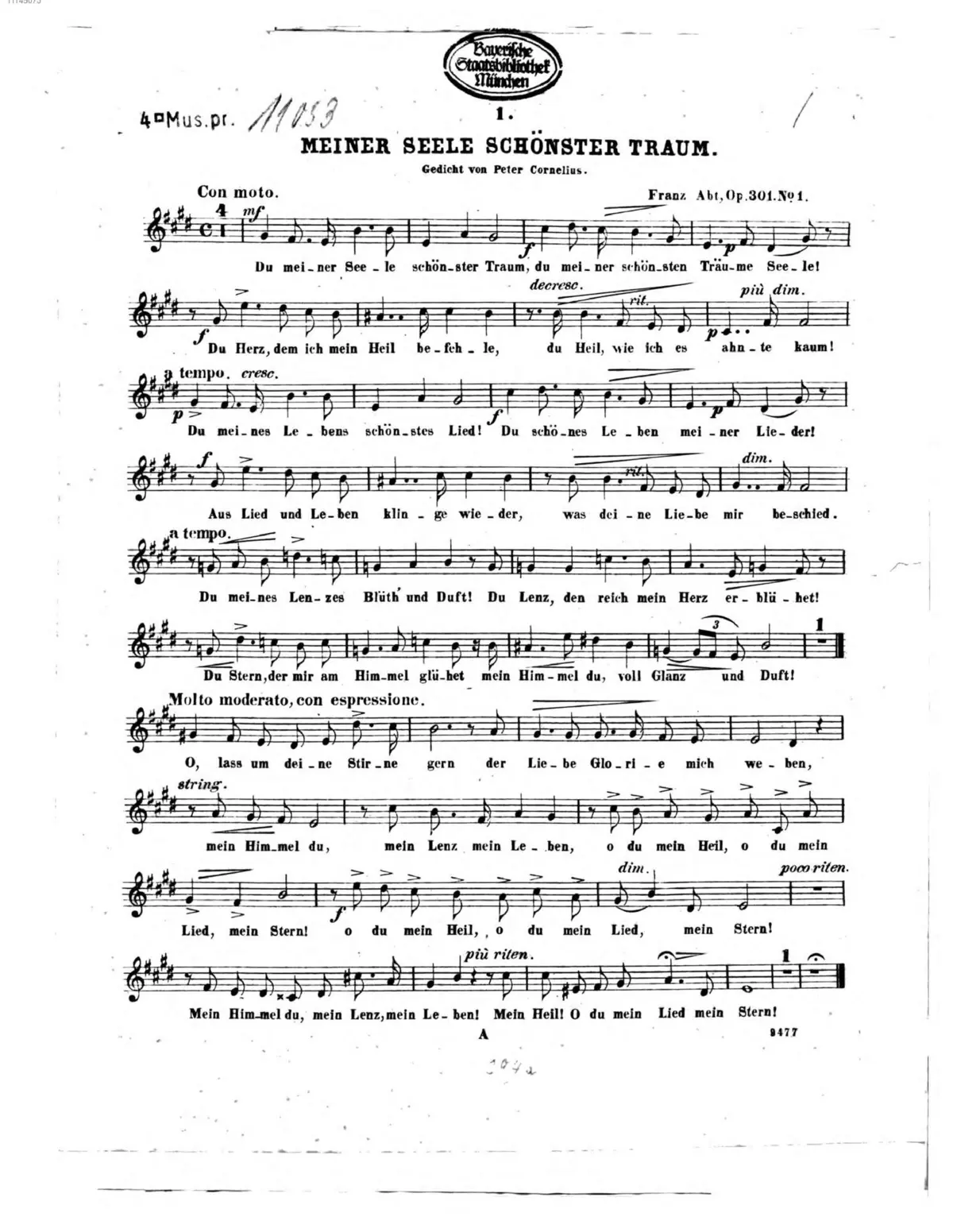 Drei Lieder für eine Singstimme mit Begleitung des Pianoforte - Page 1